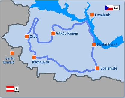 mapa Svatotomášským pohořím
