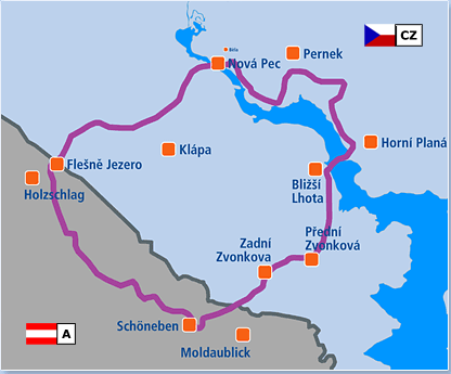 mapa Rakouská
