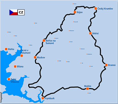 mapa Krumlovská