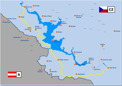 mapa Přírodní